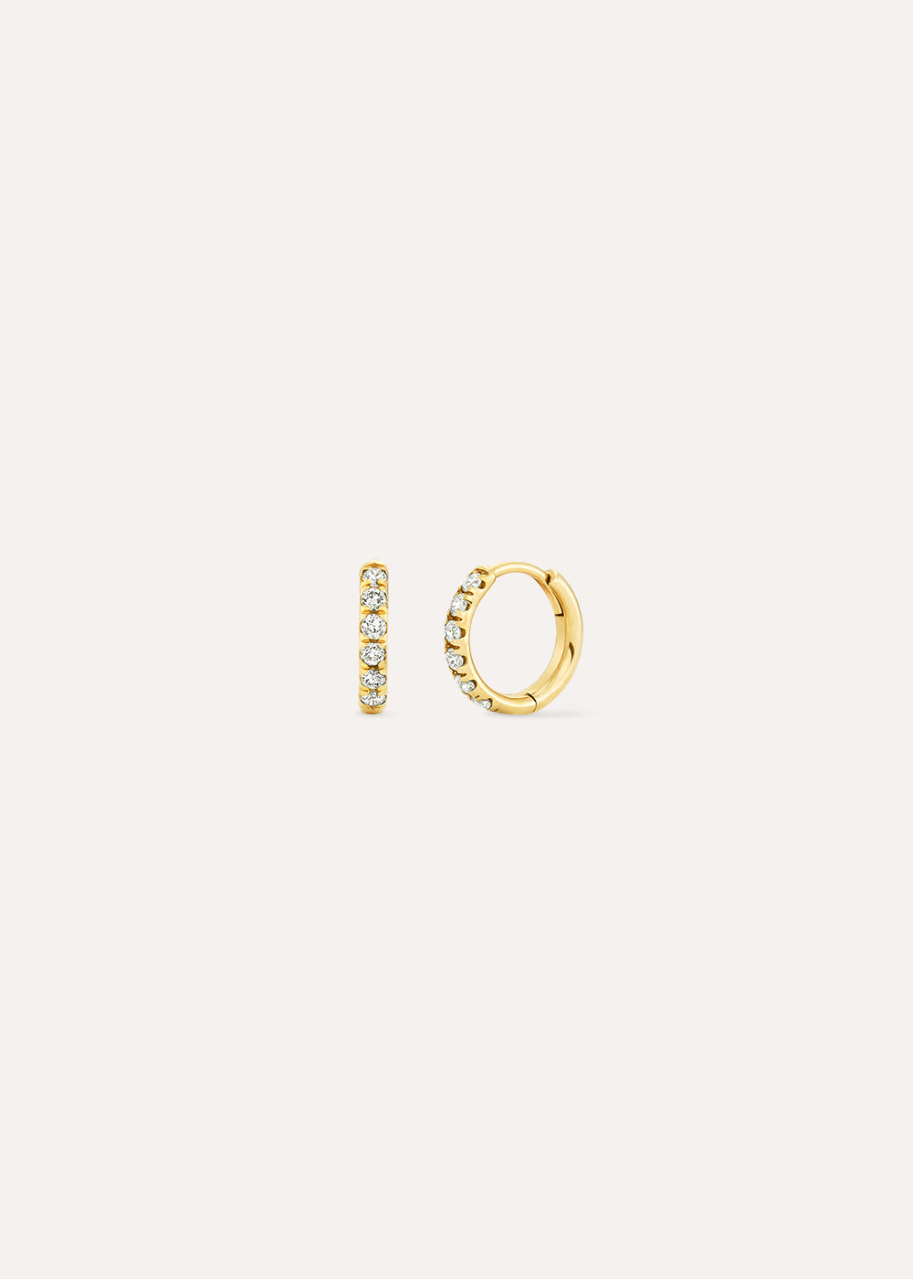 Mini Lab-Grown Diamond Huggie Hoop Earrings