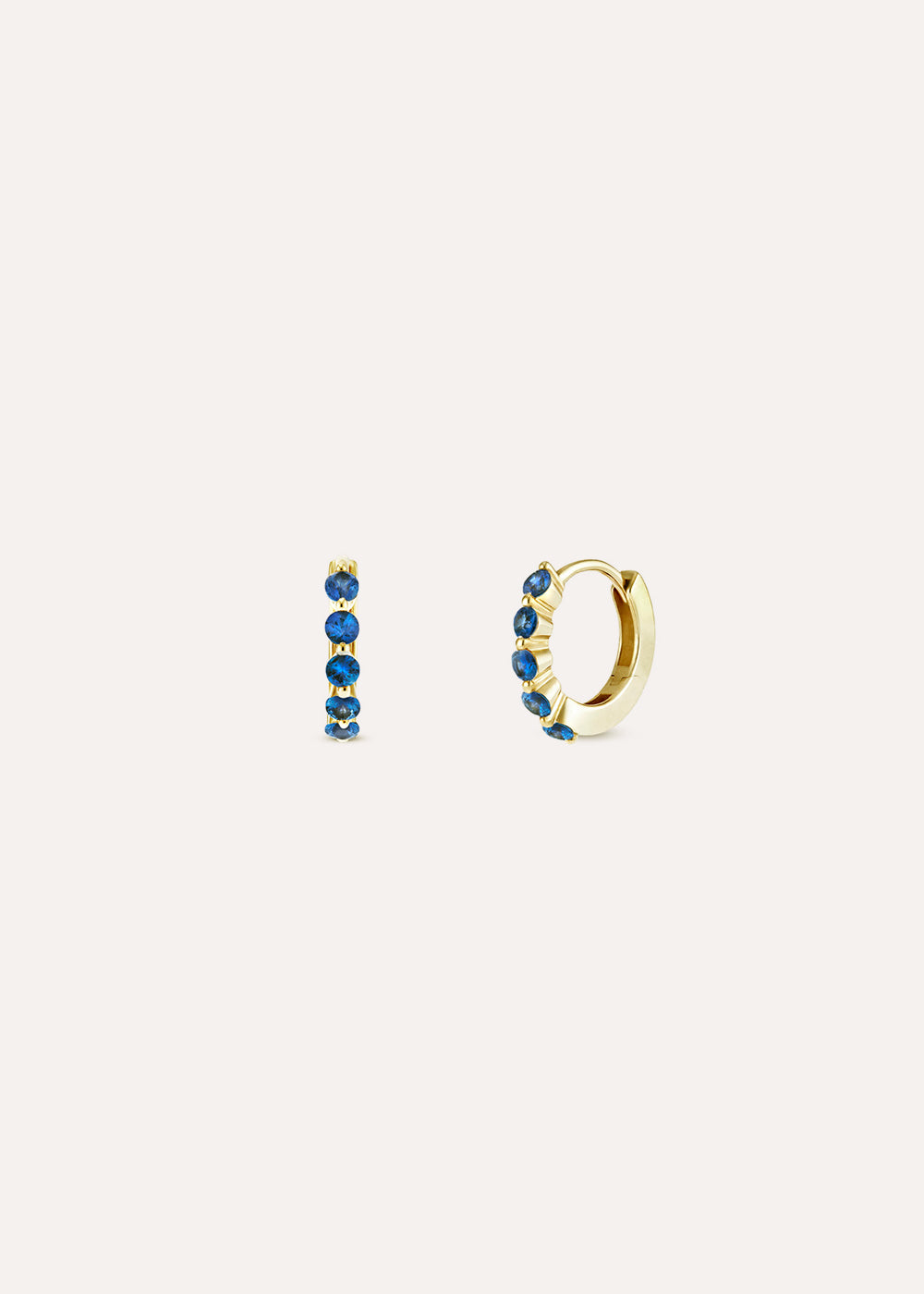 Shuga Mini Blue Sapphire Huggie Hoop Earrings