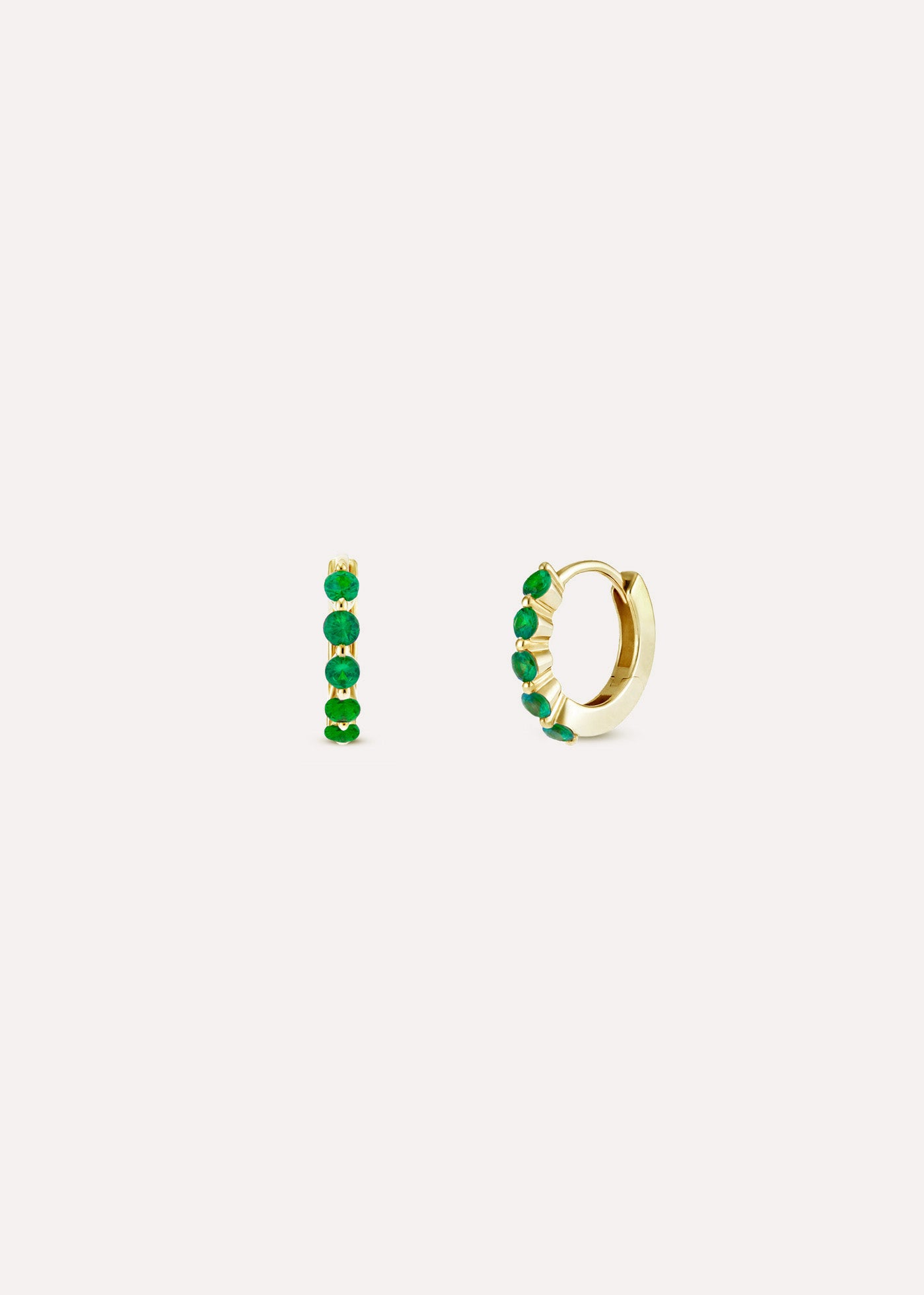Shuga Mini Tsavorite Huggie Hoop Earrings