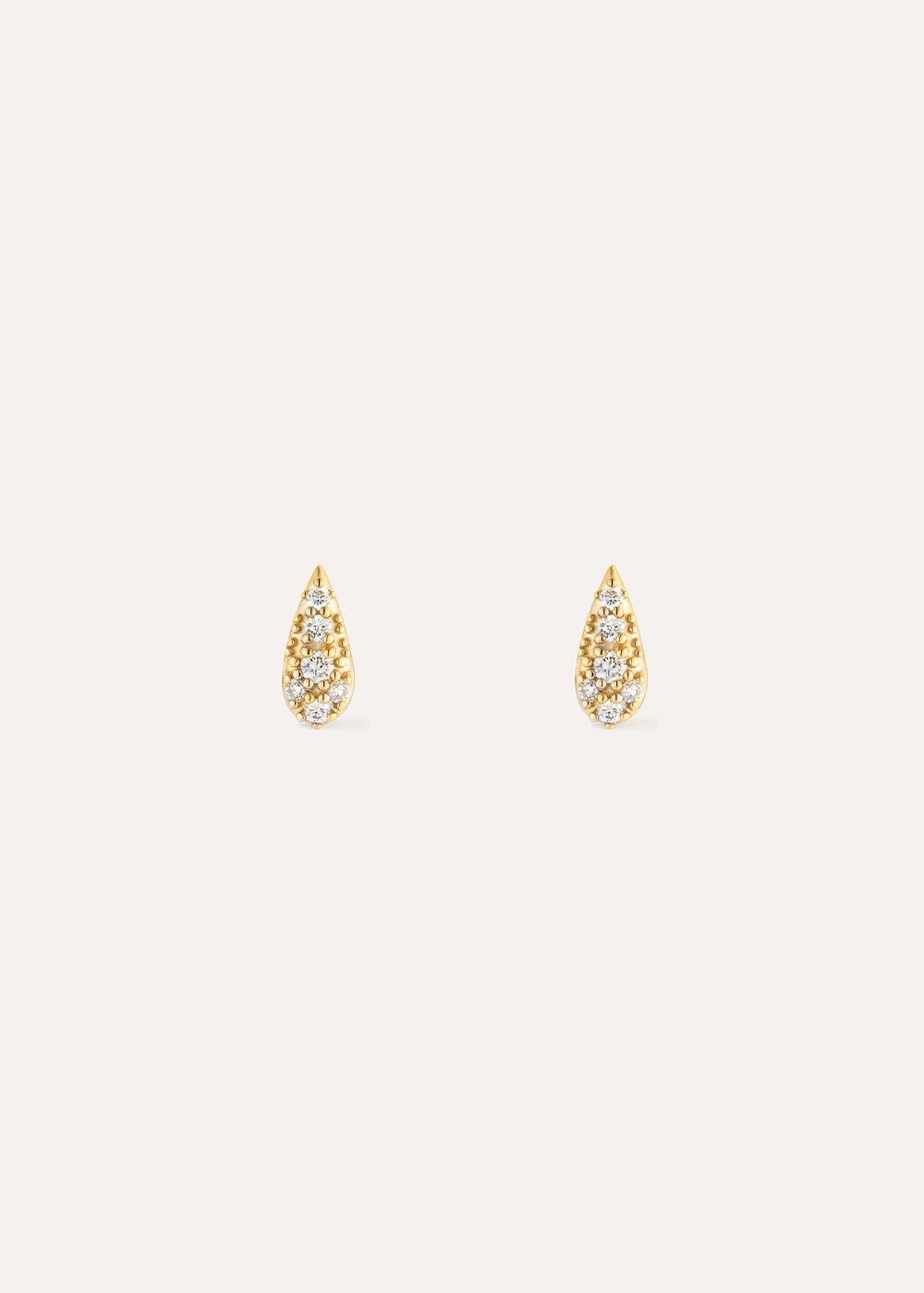 Pear Drop Pavé Lab-Grown Diamond Stud Earrings