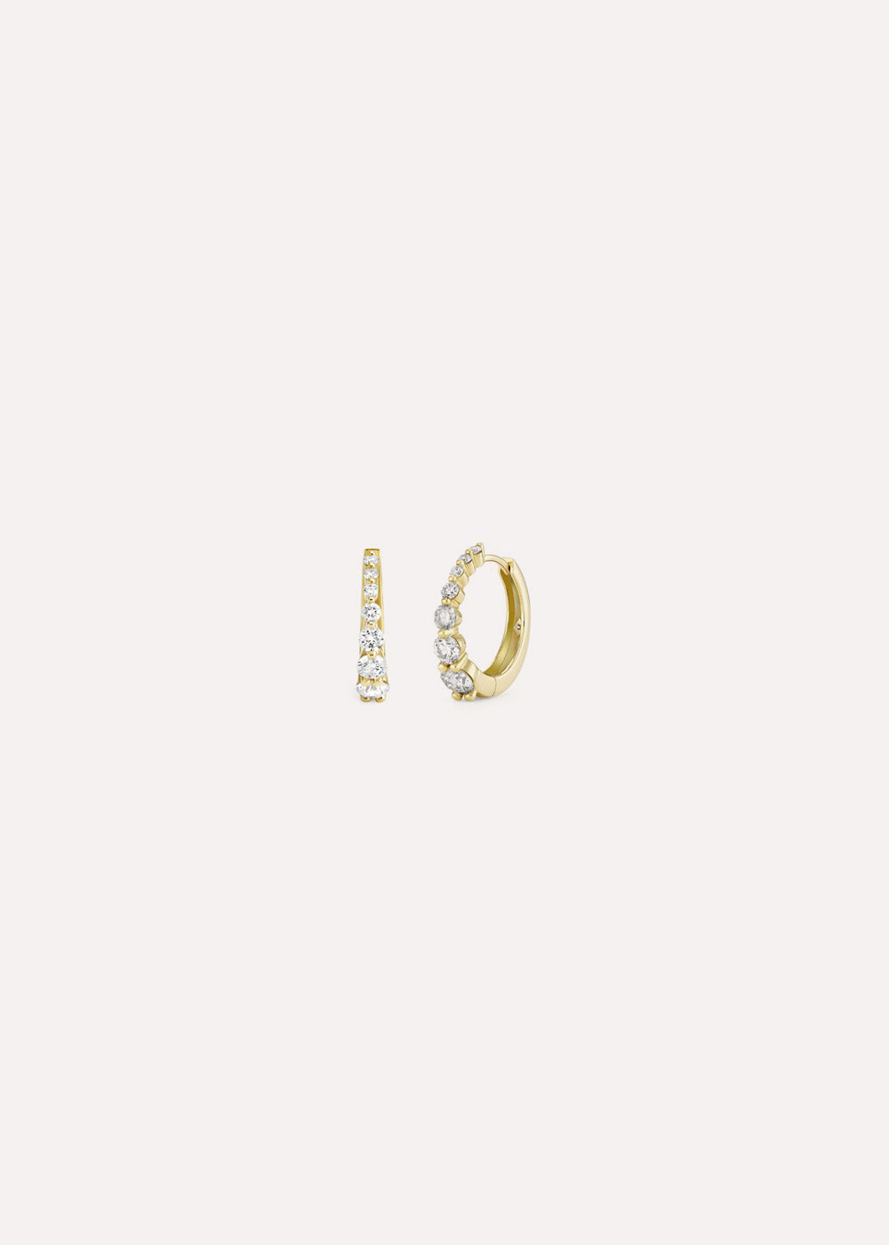 Shuga Graduated Lab-Grown Diamond Hoop Earrings