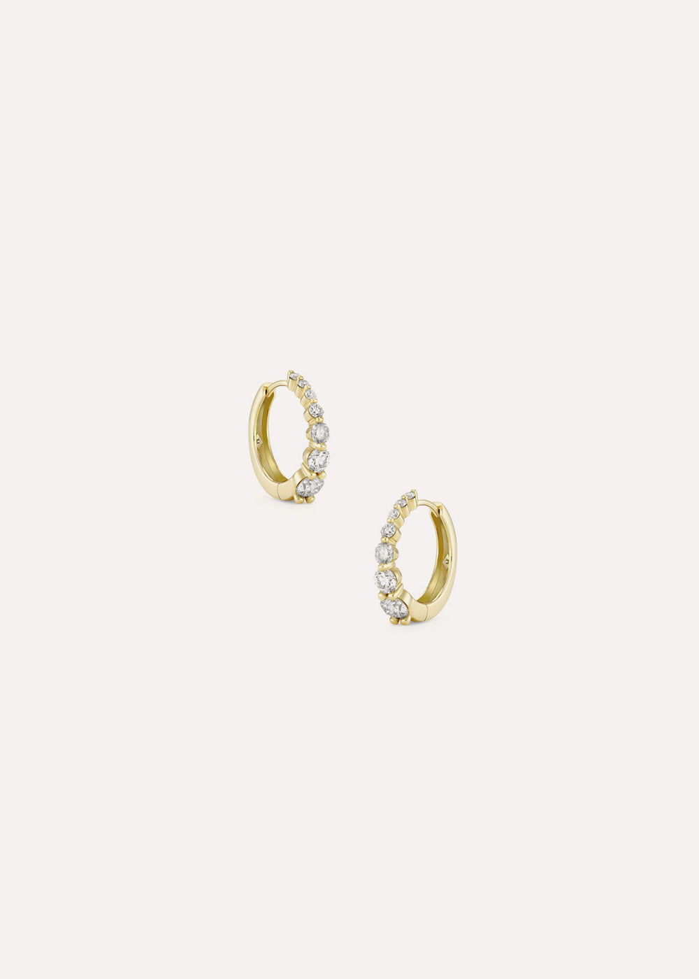 Shuga Graduated Lab-Grown Diamond Hoop Earrings