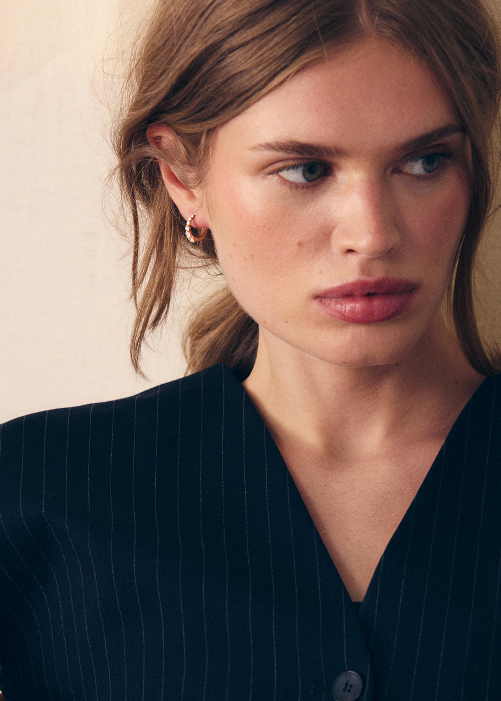 Shuga Graduated Lab-Grown Diamond Hoop Earrings