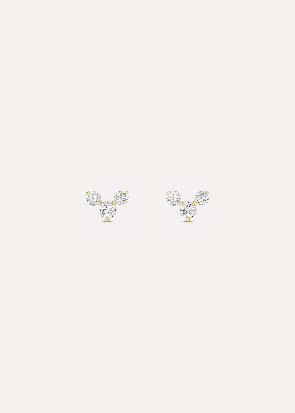 Shuga Chevron Lab-Grown Diamond Stud Earrings