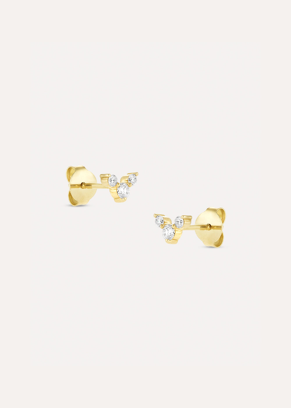 Shuga Chevron Lab-Grown Diamond Stud Earrings