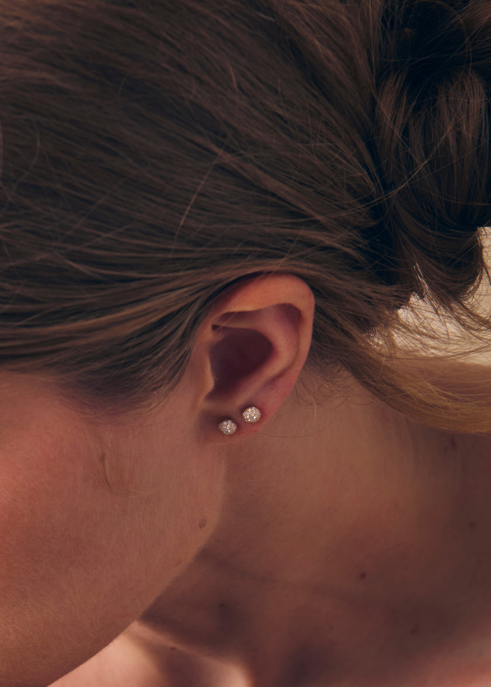 Lab-Grown Diamond Bon Bon Stud Earrings