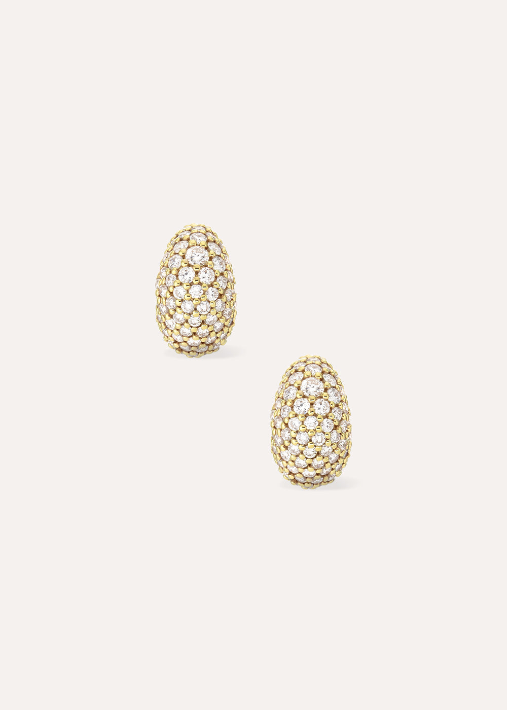 Signature Mini Scoop Pavé Lab-Grown Diamond Hoop Earrings