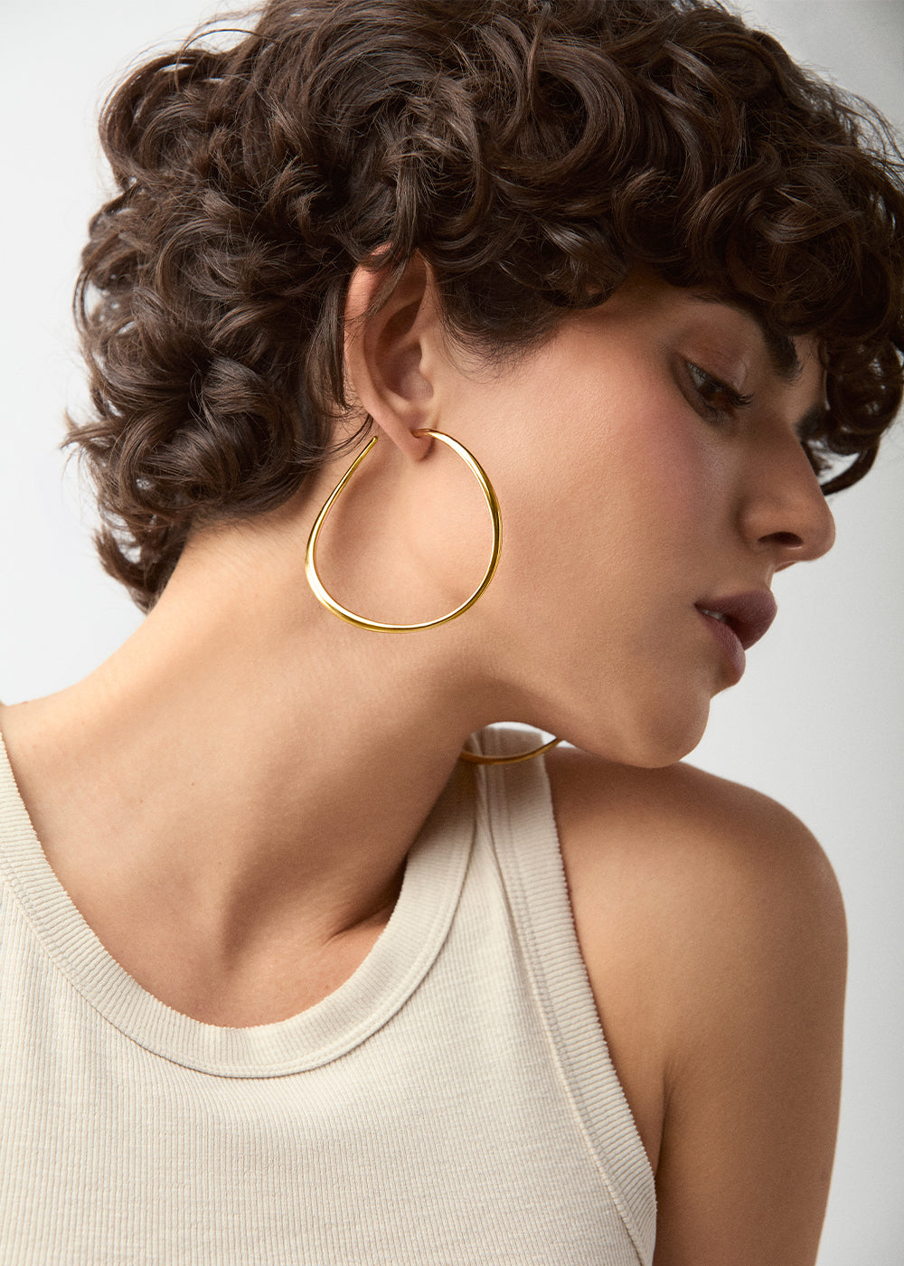 Wave Statement Hoop Earrings