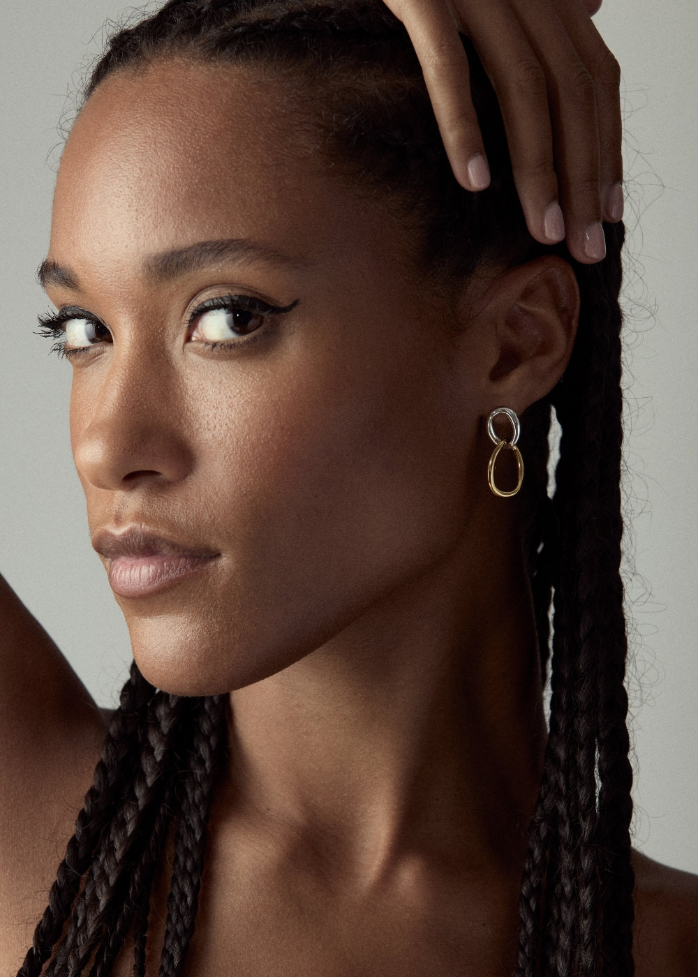 Wave Double Drop Earrings