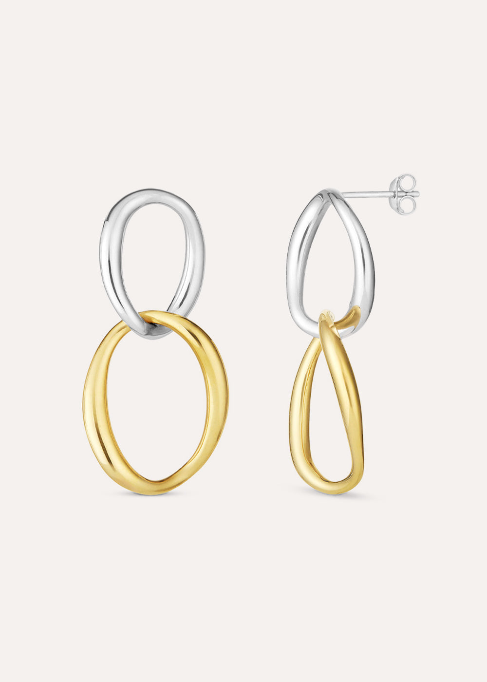 Wave Large Double Drop Earrings