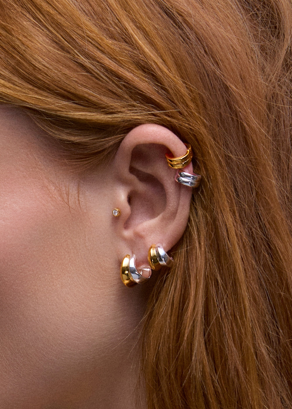 Iceni Double Hoop Earrings