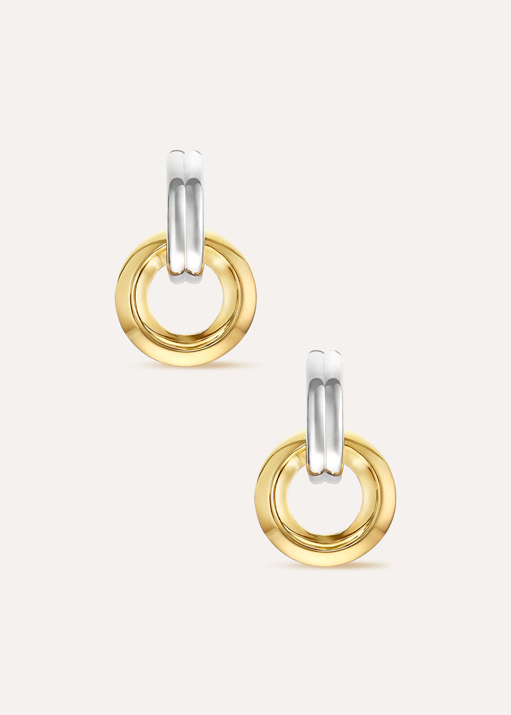 Iceni Chariot Link Drop Hoop Earrings