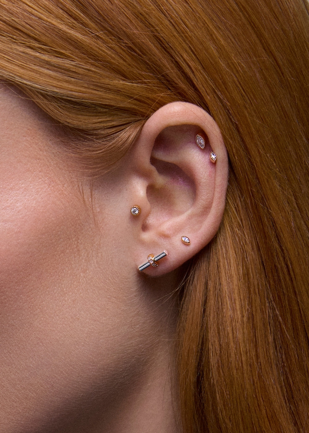 My World T-Bar Stud Earrings