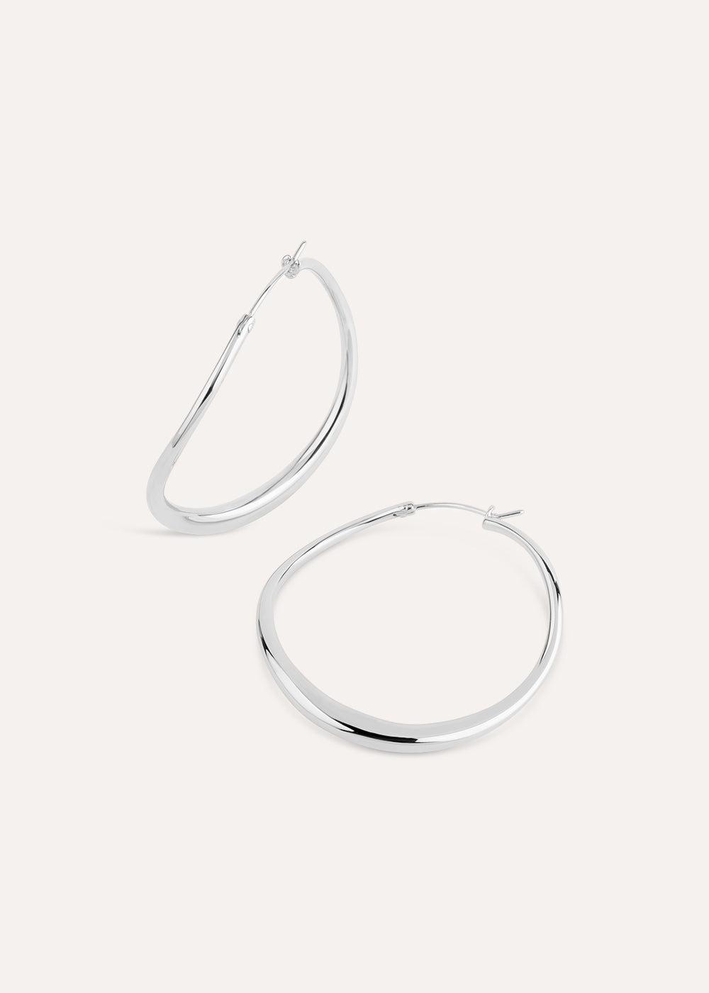 Wave Large Hoop Earrings