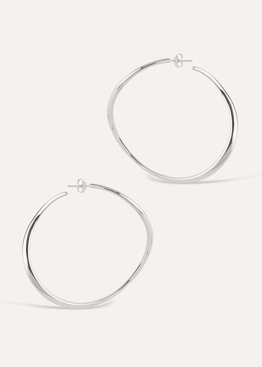 Wave Statement Hoop Earrings