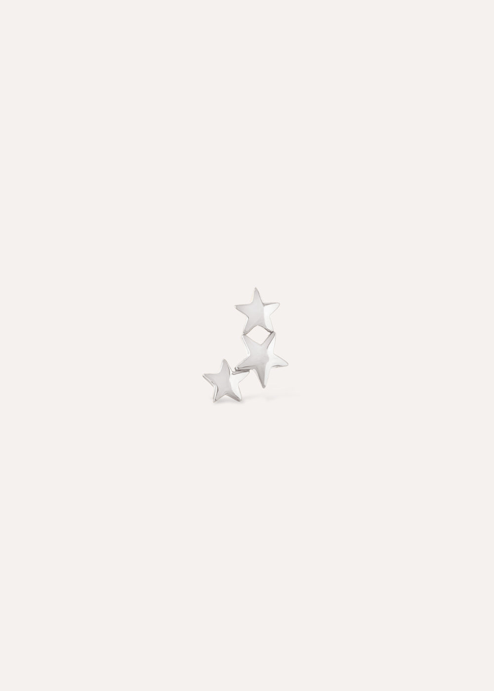 Single Star Trio Stud Earring