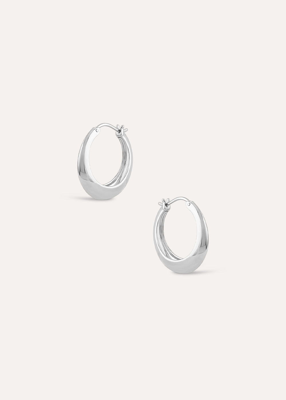 Signature Chunky Tapering Hoop Earrings