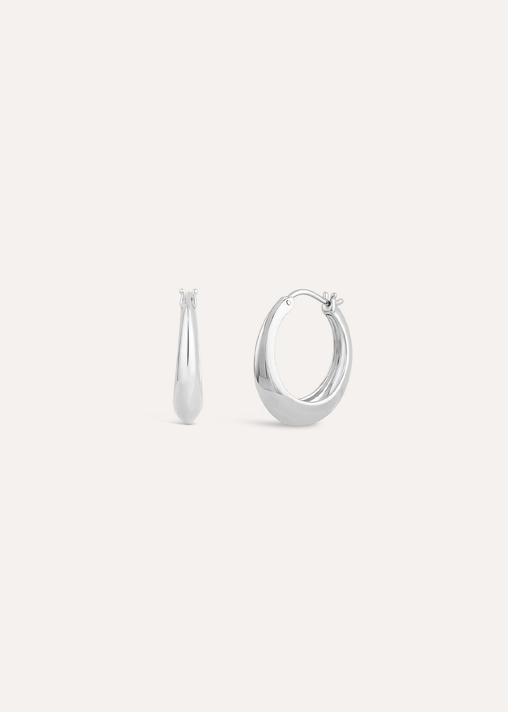 Signature Chunky Tapering Hoop Earrings