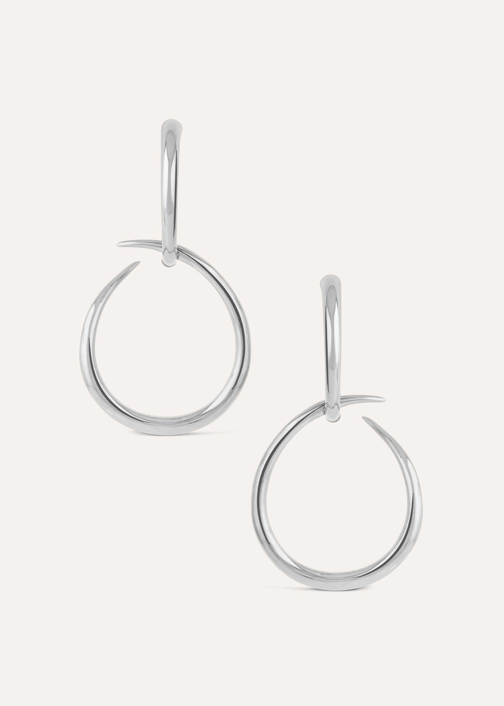 Toro Large Drop Hoop Earrings