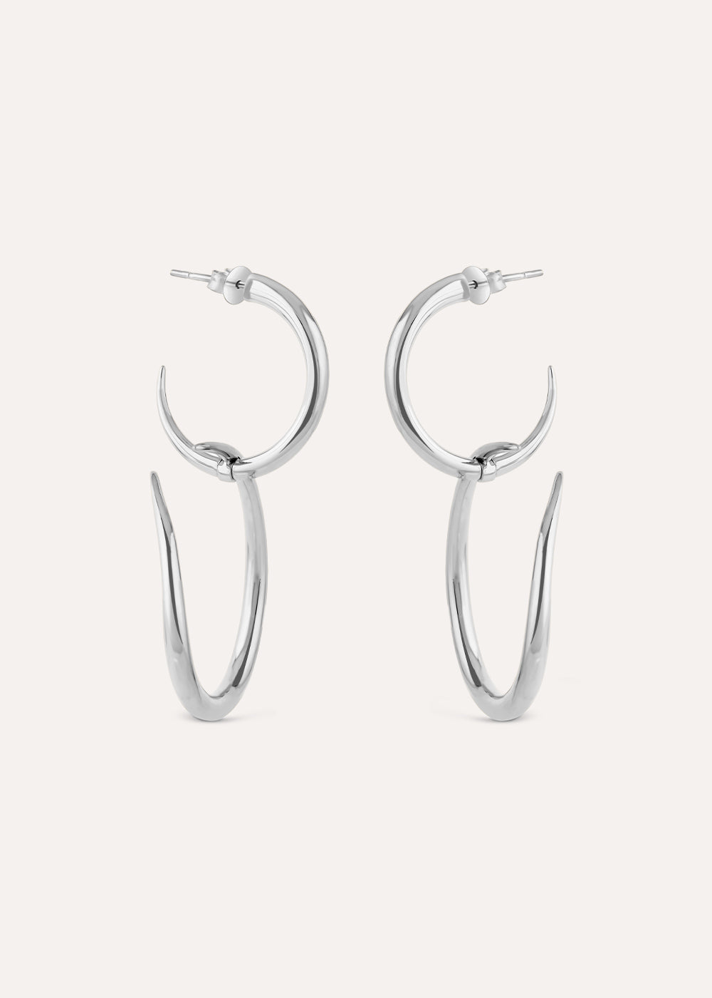 Toro Large Drop Hoop Earrings