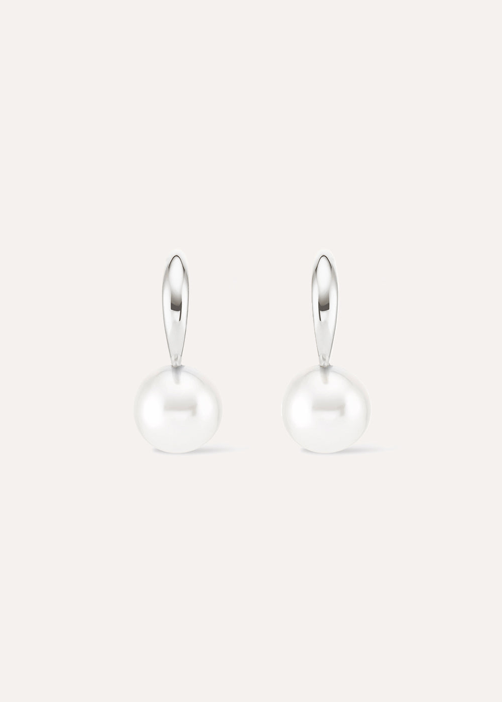 Toro Pearl Drop Hoop Earrings