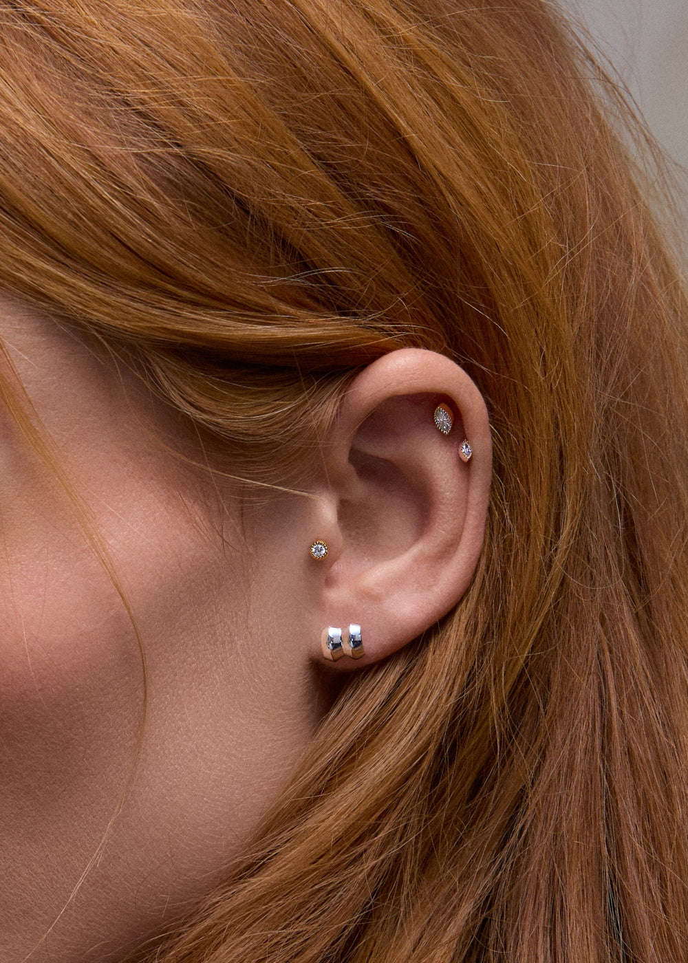 Single Iceni Warrior Stud Earring