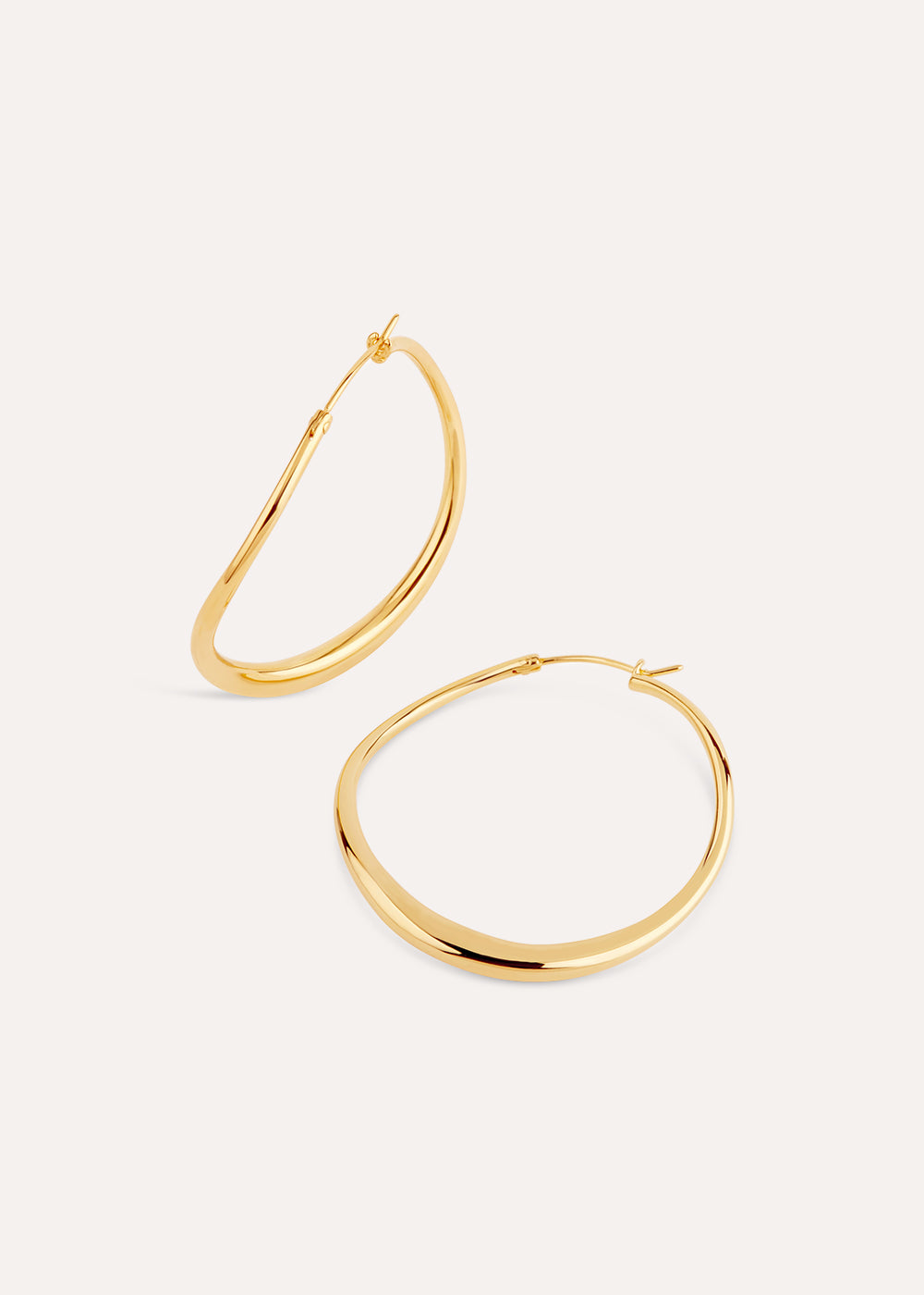 Wave Large Hoop Earrings