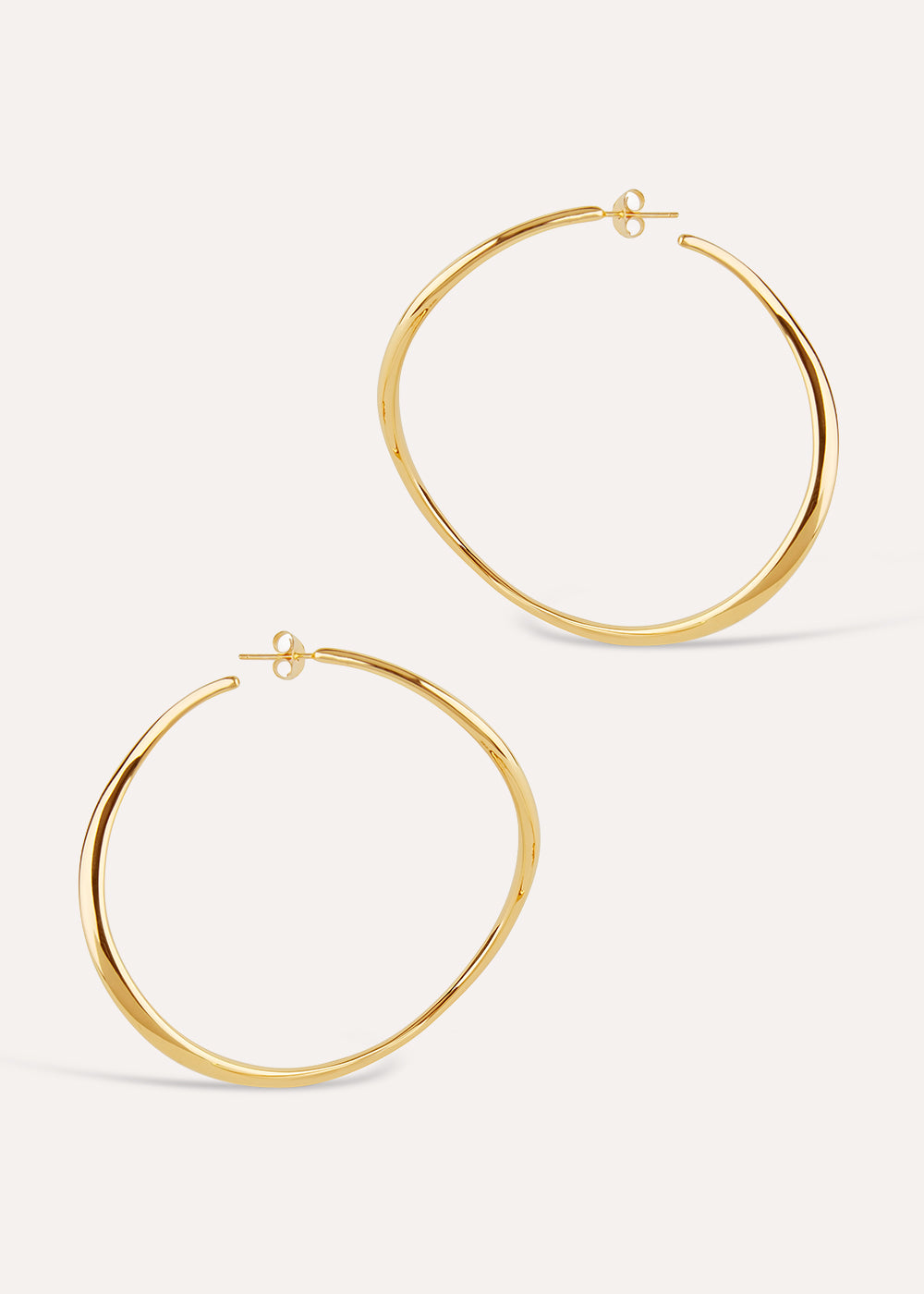 Wave Statement Hoop Earrings