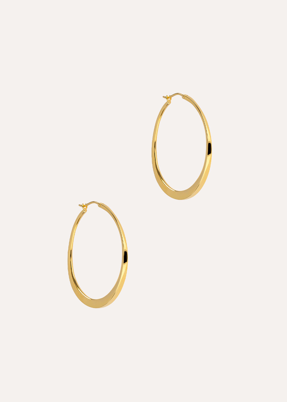 Signature Medium Tapering Click Hoop Earrings