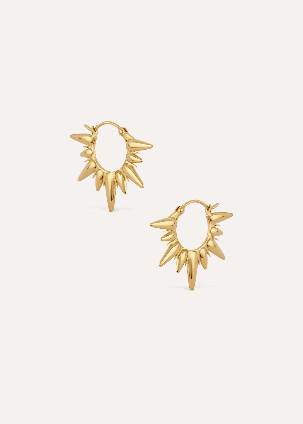 Sunbeam Half Sun Click Hoop Earrings
