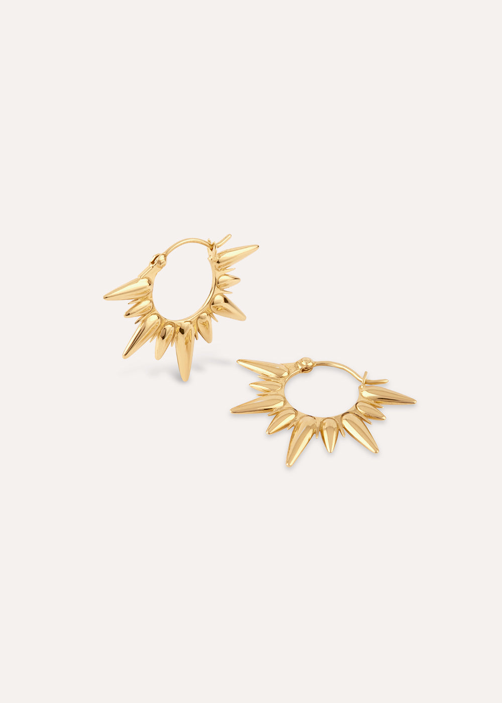 Sunbeam Half Sun Click Hoop Earrings