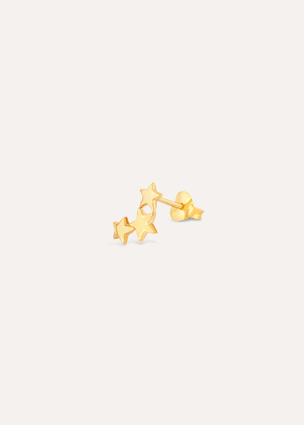 Single Star Trio Stud Earring