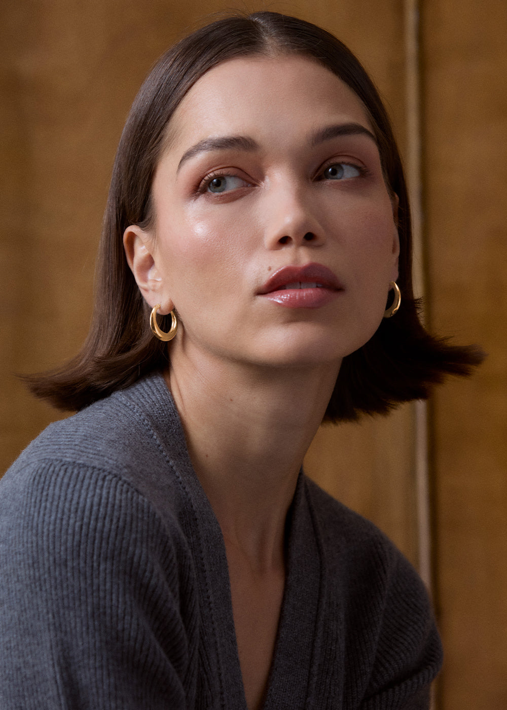 Signature Chunky Tapering Hoop Earrings