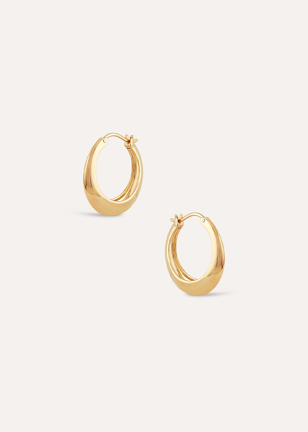 Signature Chunky Tapering Hoop Earrings