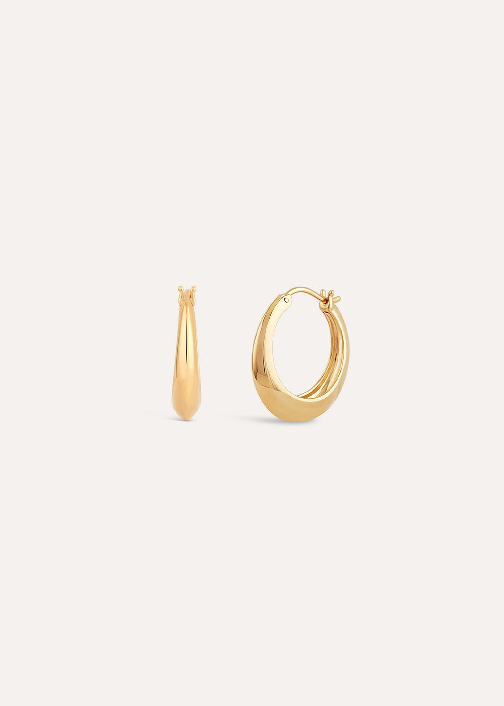 Signature Chunky Tapering Hoop Earrings