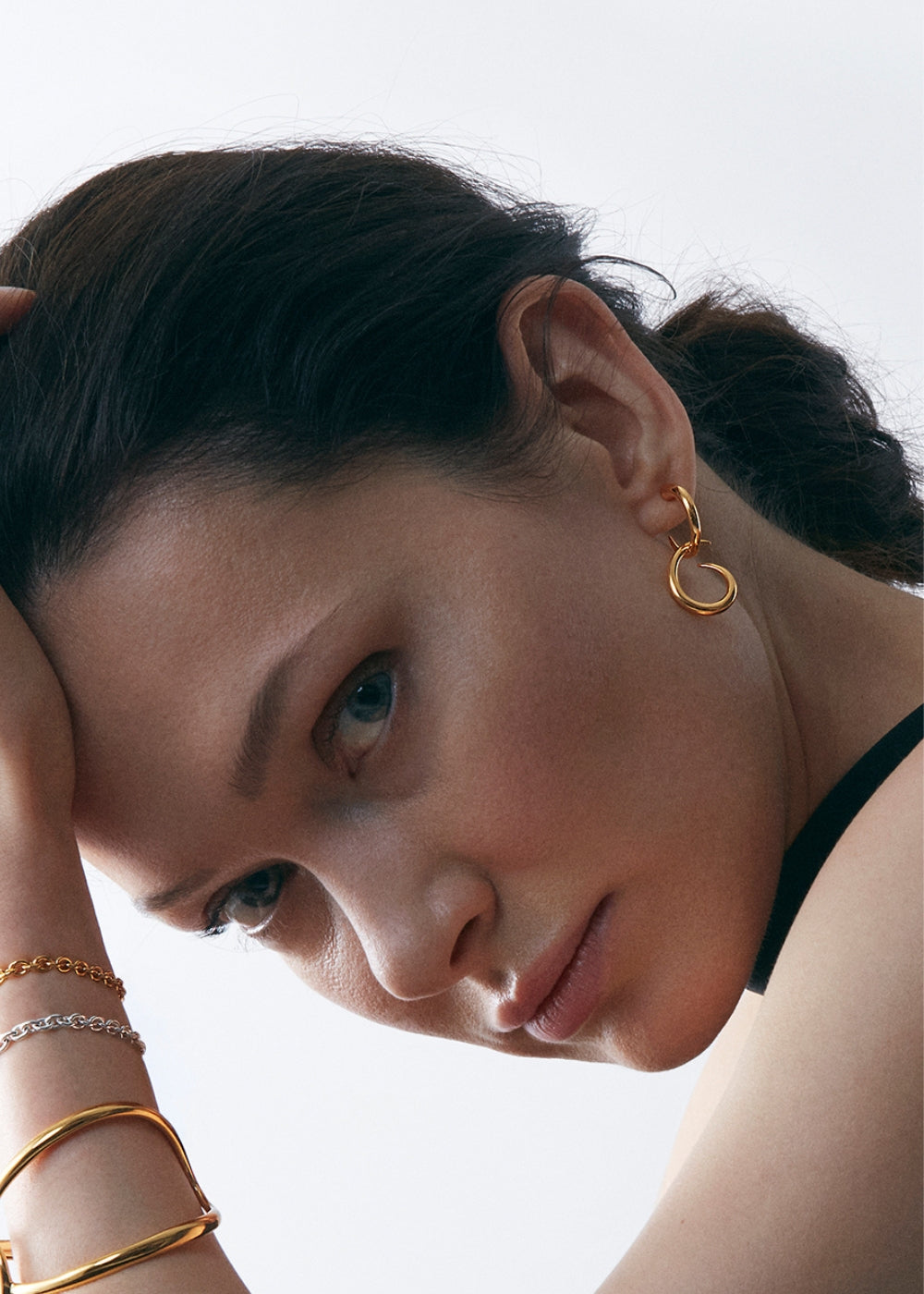 Toro Drop Hoop Earrings