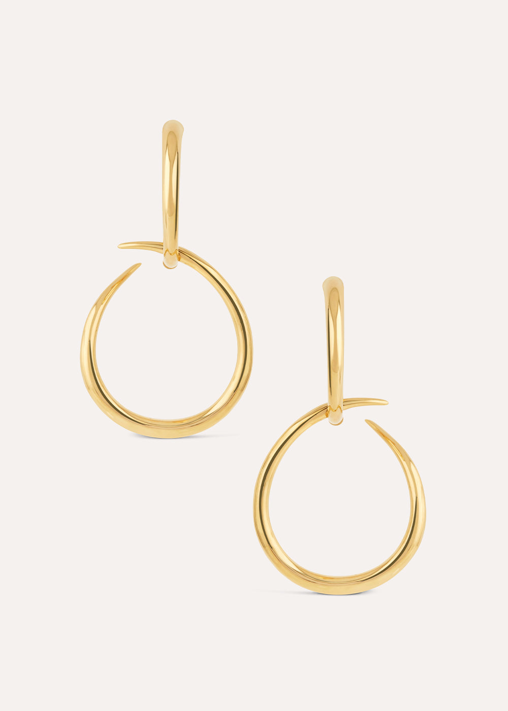 Toro Large Drop Hoop Earrings