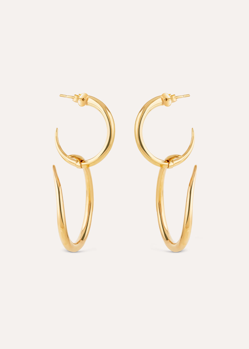 Toro Large Drop Hoop Earrings