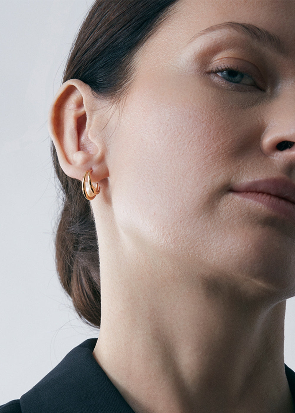 Toro Pearl Double Hoop Earrings