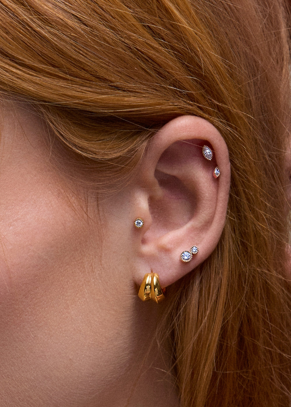 Iceni Double Hoop Earrings