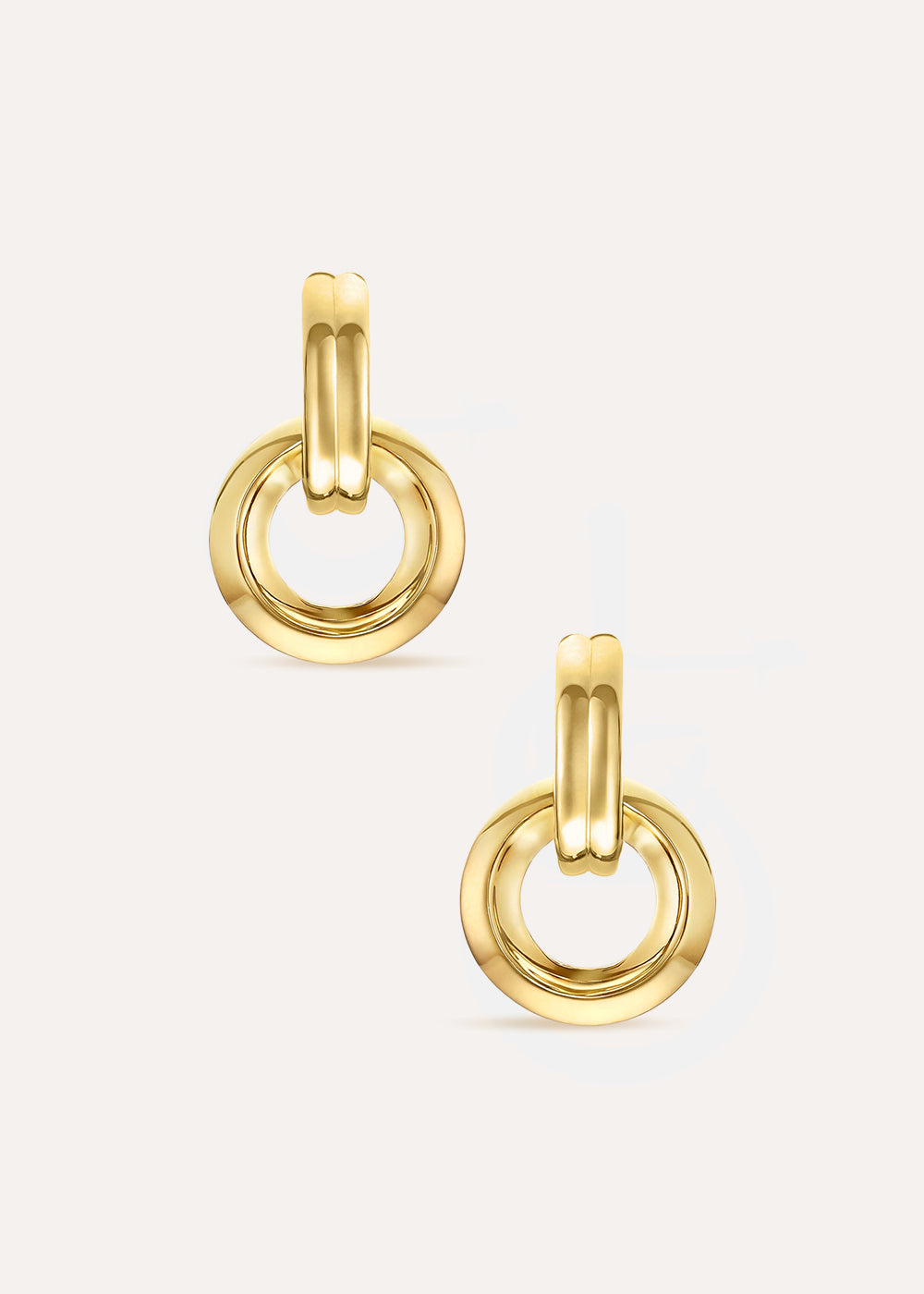 Iceni Chariot Link Drop Hoop Earrings