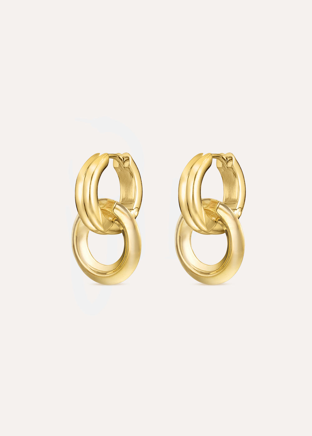 Iceni Chariot Link Drop Hoop Earrings