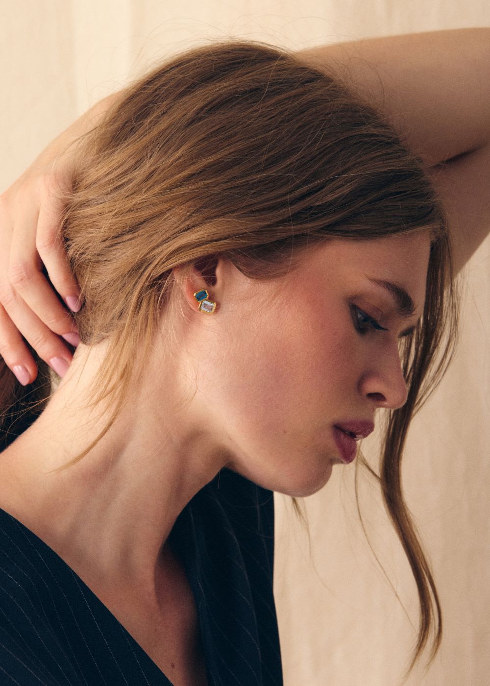Paloma Blue Topaz Stud Earrings