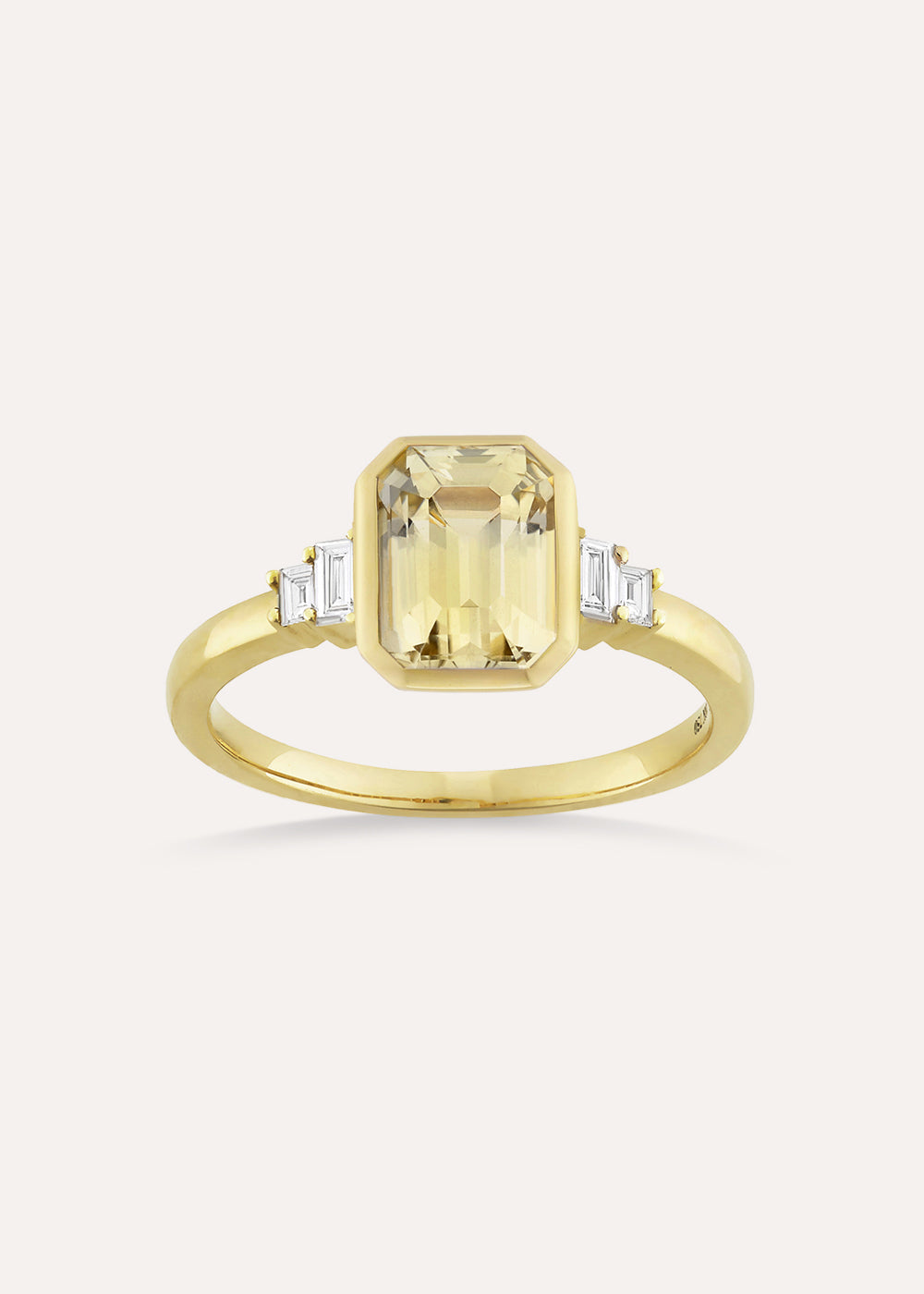 Mila Yellow Sapphire & Diamond Ring