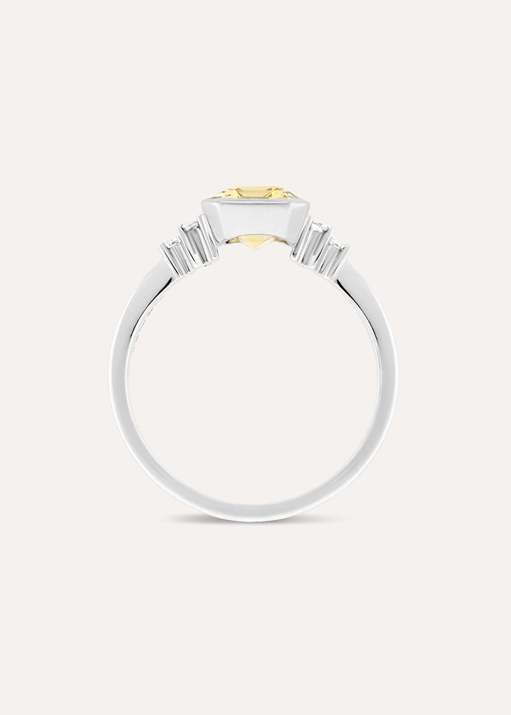 Mila Yellow Sapphire & Diamond Ring