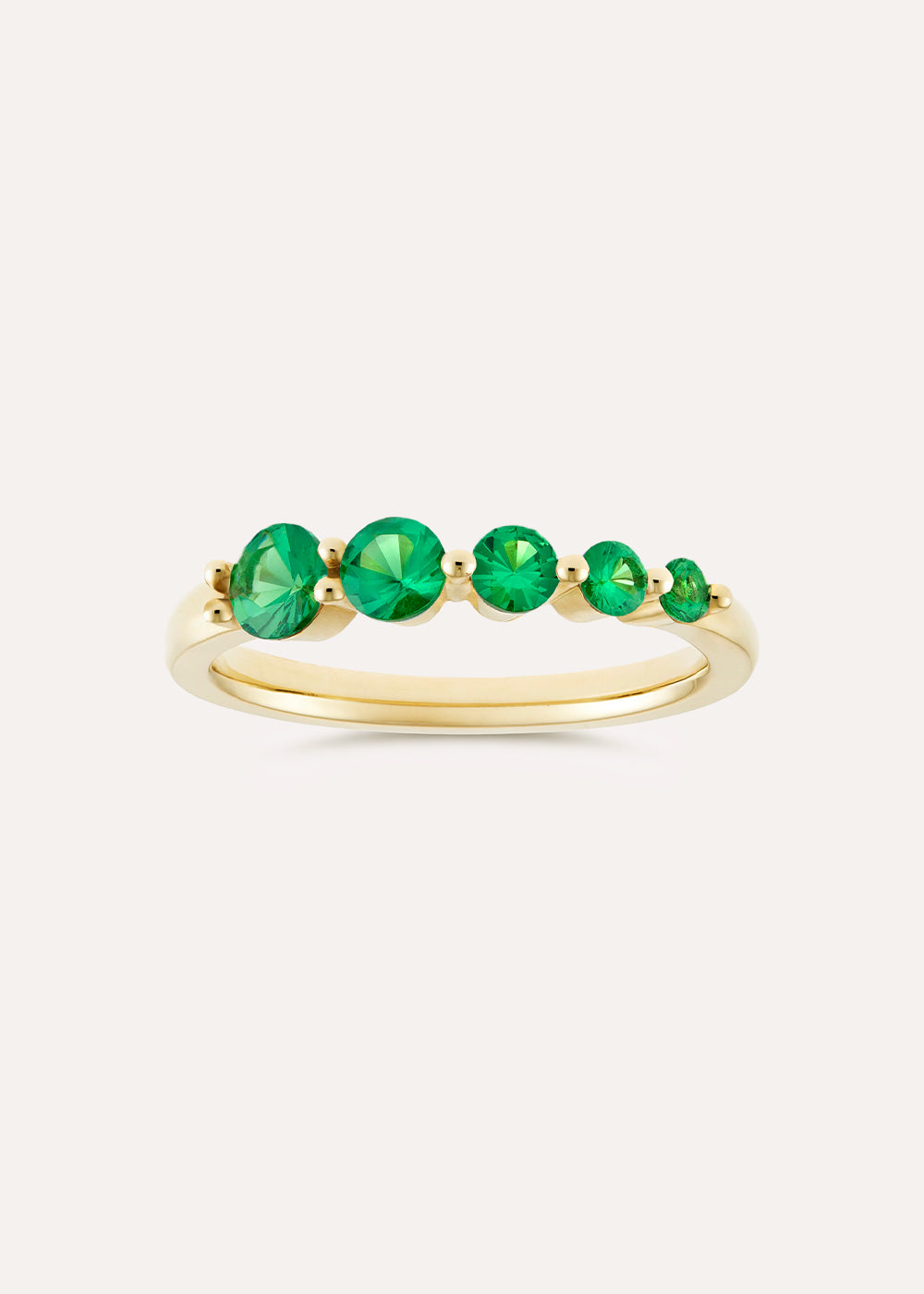 Shuga Tsavorite Graduated Ring