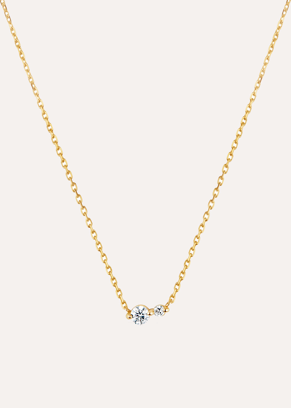 Shuga Double Diamond Pendant Necklace