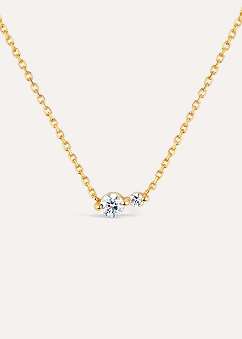 Shuga Double Diamond Pendant Necklace