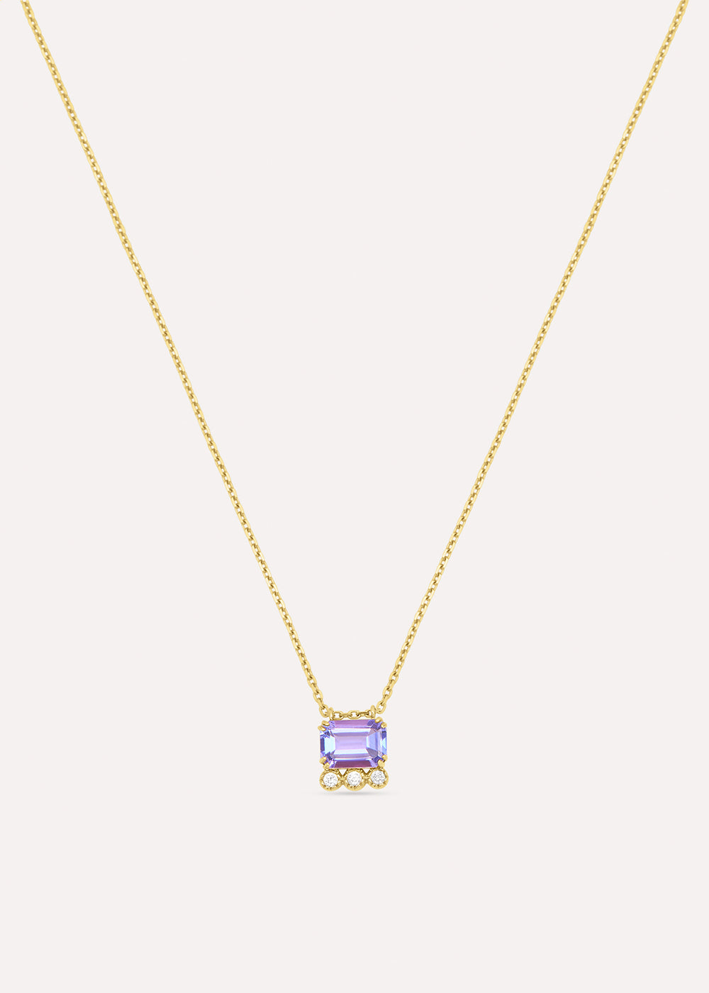 Betony Tanzanite & Lab-Grown Diamond Necklace
