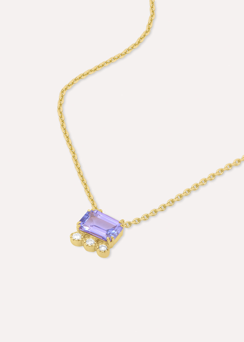Betony Tanzanite & Lab-Grown Diamond Necklace